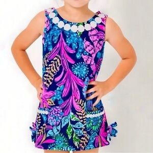 Lilly Pulitzer Little Lilly Knit Shift Calypso Coast
